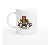 PassionCadeau Mug Lion Muscu Humour roi de la salle