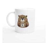 PassionCadeau Mug Marmotte Boudeuse Humour Café Activé