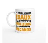 PassionCadeau Mug mécano - Les Meilleurs Deviennent Mécanos - Mug humour - tasse anniversaire - idée cadeau homme - tasse fun original