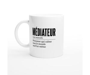 PassionCadeau Mug Médiateur Personne Qui Calme Tout le Monde Sauf Lui-Même | Tasse Fun Conciliateur - Idée Cadeau Originale