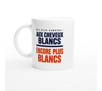 PassionCadeau Mug Mes Deux Humeurs aux Cheveux Blancs Encore Plus Blancs | Mug Humour Senior - Idée Cadeau Originale