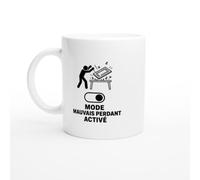 PassionCadeau Mug Mode Mauvais Perdant Activé | Mug Fun Mauvais Joueur - Idée Cadeau Originale