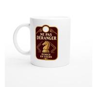PassionCadeau Mug Ne Pas Déranger Échecs En Cours | Mug Fun Joueur d'échecs - Idée Cadeau Originale