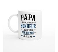 PassionCadeau Mug Papa Mon Plus Grand Bonheur C'Est D'Être Ton Enfant | idée cadeau originale