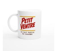 PassionCadeau Mug Petit Ventre Ça Fait Partie du Charme | Tasse Humour Gourmandise - Idée Cadeau Originale