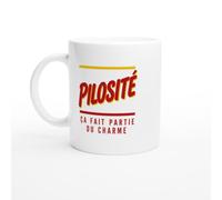 PassionCadeau Mug Pilosité Ça Fait Partie du Charme | Mug Fun Poilu - Idée Cadeau Originale