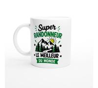 PassionCadeau Mug Randonneur Super Randonneur le Meilleur du Monde | Tasse Fun Randonneur - Idée Cadeau Originale