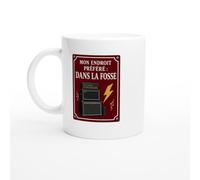 PassionCadeau Mug Rock Mon Endroit Préféré Dans La Fosse | Mug Fun Fan de rock - Idée Cadeau Originale