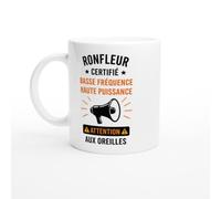 PassionCadeau Mug Ronfleur Certifié Basse Fréquence Haute Puissance | idée cadeau originale
