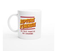 PassionCadeau Mug Rupture d'Énergie Ça Fait Partie du Charme | Tasse Fun Insomniaque - Idée Cadeau Originale