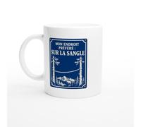 PassionCadeau Mug Slackline Mon Endroit Préféré Sur La Sangle | Tasse Humour Slackliner - Idée Cadeau Originale