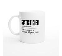 PassionCadeau Mug Statisticien Personne Qui A Raison à 95 pour Cent | Mug Humour Statistiques - Idée Cadeau Originale