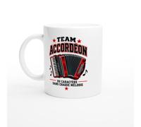 PassionCadeau Mug Team Accordéon du Caractère Dans Chaque Mélodie | Mug Fun Accordéoniste - Idée Cadeau Originale