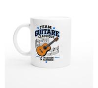 PassionCadeau Mug Team Guitare Classique la Tradition en Harmonie | Mug Drôle Guitariste - Idée Cadeau Originale