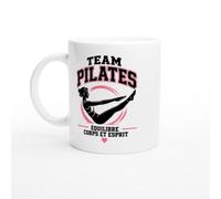 PassionCadeau Mug Team Pilates Équilibre Corps et Esprit | Mug Fun Gym Douce - Idée Cadeau Originale