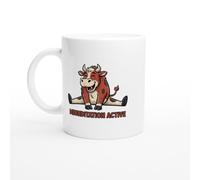PassionCadeau Mug Vache Humour Meuhditation Active | Mug Rigolo Vache - Idée Cadeau Originale