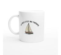 PassionCadeau Mug Voile Humour Bateau La Voile C'est Ma Thérapie