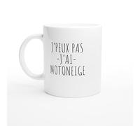PassionCadeau Tasse J'peux pas j'ai motoneige - idée cadeau motoneige - Mug ski