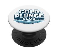 Passionné de Bain de Glace Cold Plunge Club PopSockets PopGrip Adhésif