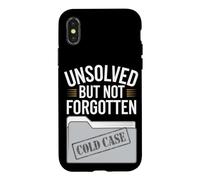 Passionné de Cold Case True Crime and Unsolved Mystery Lover Coque pour iPhone X/XS
