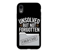 Passionné de Cold Case True Crime and Unsolved Mystery Lover Coque pour iPhone XR