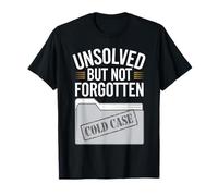 Passionné de Cold Case True Crime and Unsolved Mystery Lover T-Shirt