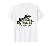 Passionné de Dinosaures - Cadeau pour Fan préhistorique T-Shirt, Homme, Blanc, S