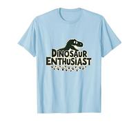Passionné de Dinosaures - Cadeau pour Fan préhistorique T-Shirt, Homme, Bleu Céleste, L