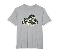 Passionné de Dinosaures - Cadeau pour Fan préhistorique T-Shirt, Homme Grandes Tailles, Gris Chiné, 4X Tall