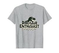 Passionné de Dinosaures - Cadeau pour Fan préhistorique T-Shirt, Homme, Gris Chiné, L