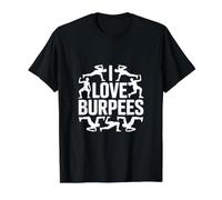 Passionné de Fitness Burpees, J'adore Burpees T-Shirt Graphique avec Valeur