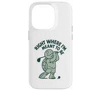 Passionné de Golf Right Where I'm Meant to Be Coque pour iPhone 14 Pro
