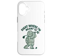 Passionné de Golf Right Where I'm Meant to Be Coque pour iPhone 16 Plus