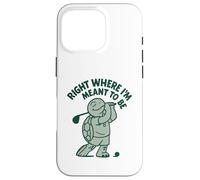 Passionné de Golf Right Where I'm Meant to Be Coque pour iPhone 16 Pro