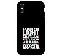 Passionné de hot dogs, Dieu m'a donné des hot dogs Coque pour iPhone X/XS