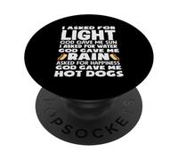 Passionné de hot dogs, Dieu m'a donné des hot dogs PopSockets PopGrip Adhésif