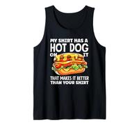 Passionné de hot dogs, My Shirt propose un hot dog qui le rend meilleur Débardeur
