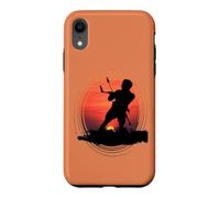 Passionné de Kitesurf équitation Une Silhouette de Vague et Coucher de Soleil Coque pour iPhone XR