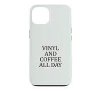Passionné de Musique Toute la journée avec du Vinyle et du café Coque pour iPhone 13