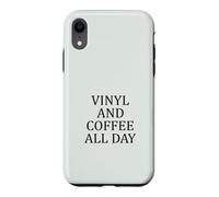 Passionné de Musique Toute la journée avec du Vinyle et du café Coque pour iPhone XR