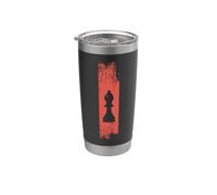 Passionné de pièces d'échecs Vintage Bishop Gobelet isotherme en acier inoxydable double paroi