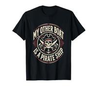 Passionné de Pirates, Mon Autre Bateau est Un Bateau Pirate Buccaneer T-Shirt
