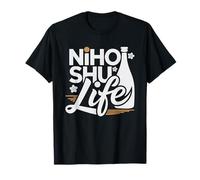 Passionne De Sake Nihonshu Vin Riz Japonais Amateur Mode Vie T-Shirt