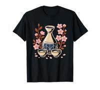 Passionne De Sake Tasses Ochoko Flacon Tokkuri Service du T-Shirt