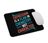 Passionné De Science, Je Trouve Que La Dépression Est Un Défaut De Chimie, Pas Un Problème De Caractère. Tapis De Souris Durable Mouse Pad Antidérapant Mousepad pour Maison Voyage Jeu 25X30Cm