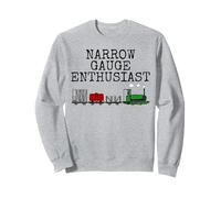Passionné de voies étroites, train à vapeur avec wagons Sweatshirt