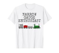 Passionné de voies étroites, train à vapeur avec wagons T-Shirt