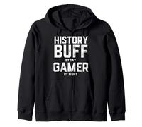 Passionné d'histoire par Un Joueur de Jour par Un historien du Monde des Jeux de Nuit Sweat à Capuche