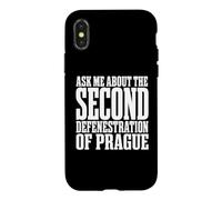 Passionné d'histoire, posez-Moi Une Question sur la défenestration de Prague Coque pour iPhone X/XS