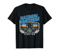 Passionné Flight Sim Cockpit Maison T-Shirt